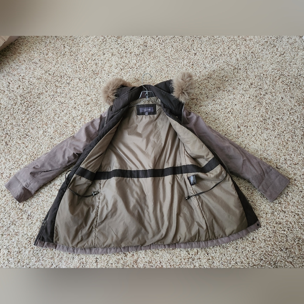 💙FINAL PRICE!!💙 LIZ Claiborne, XS, Womens Winter Coat, Color Taupe - Picture 9 of 10